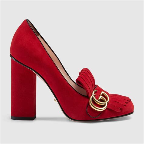 gucci scarpe rosse veluto donna|net a porter gucci shoes.